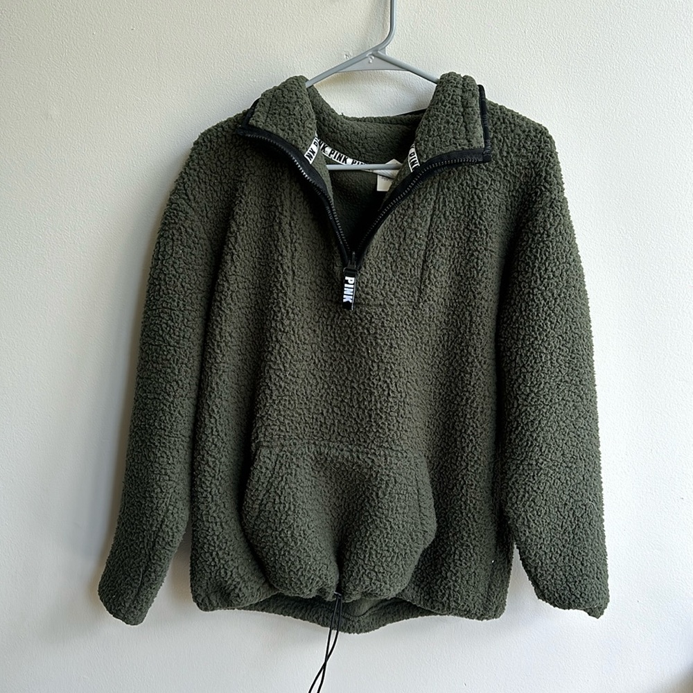 PINK Sherpa Quarter Zip (FREE SHIPPING)